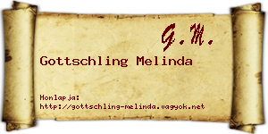 Gottschling Melinda névjegykártya